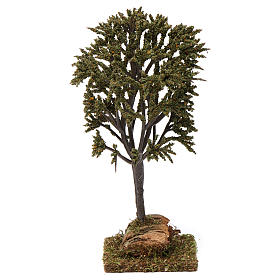 Albero verde ramificato per presepe 7-10 cm
