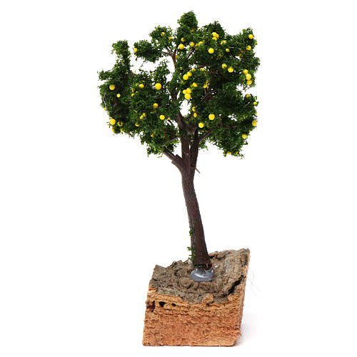 Limonenbaum Basis aus Kork für 7-10 cm Krippe 1