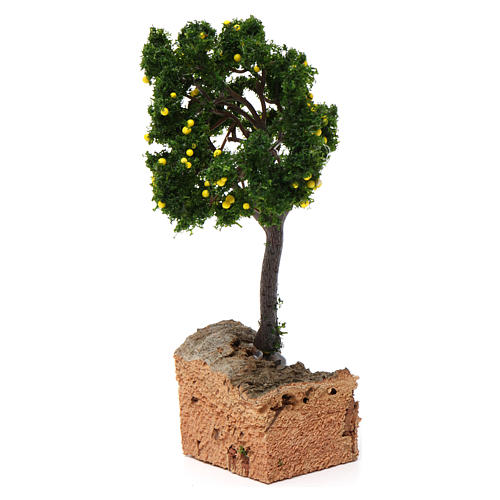 Limonenbaum Basis aus Kork für 7-10 cm Krippe 3
