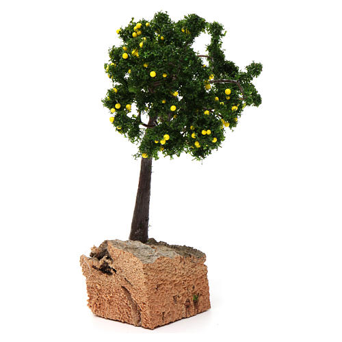 Limonenbaum Basis aus Kork für 7-10 cm Krippe 4