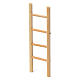 Escalera madera 4 peldaños 10x5 cm para belén 8-9 cm de altura media s2