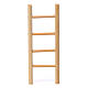 Escada de mão madeira 10x5 cm para presépio com figuras de 8-9 cm de altura média s1