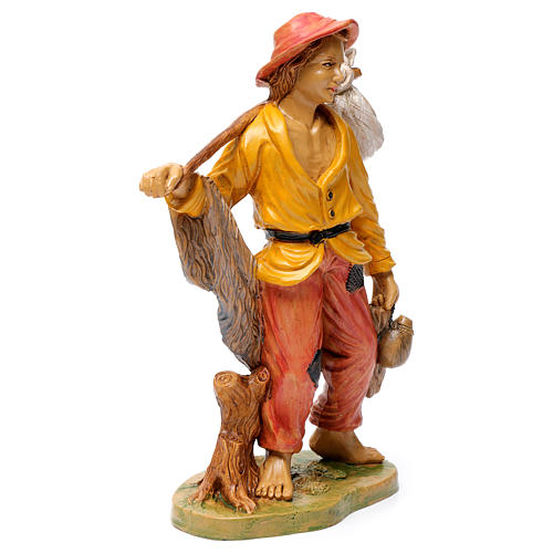 Shepherd with water bottle and sack 30 cm 4