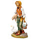 Uomo con maiale 30 cm per presepe s3