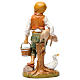 Uomo con maiale 30 cm per presepe s5