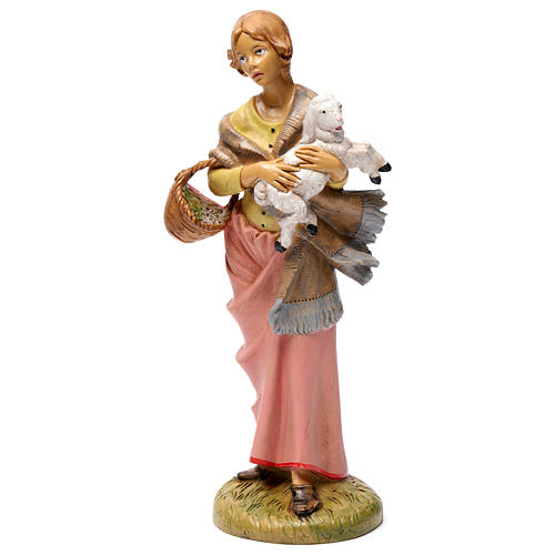 Woman with sheep for 30 cm Nativity Scene 3