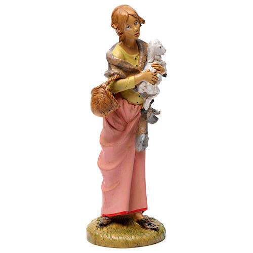 Woman with sheep for 30 cm Nativity Scene 4