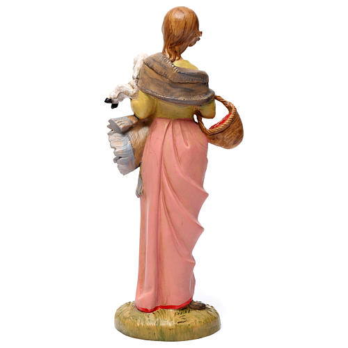 Woman with sheep for 30 cm Nativity Scene 5