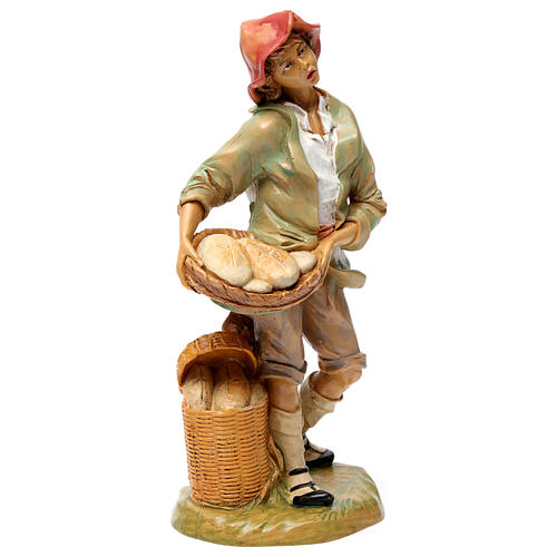 Man with basket of bread for 30 cm Nativity Scene 4