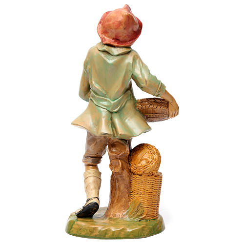 Man with basket of bread for 30 cm Nativity Scene 5