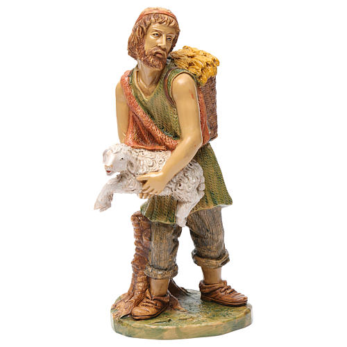 Shepherd holding a sheep on his arms for 30 cm Nativity Scene 1