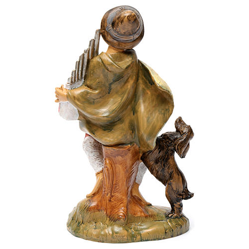 Shepherd with barrel-organ for Nativity Scene 30 cm 5