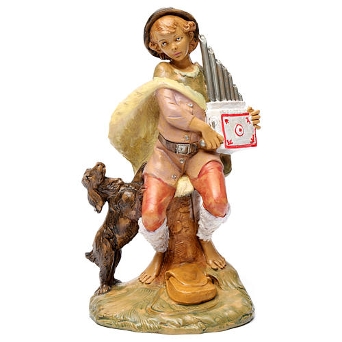 Boy with organetto for 30 cm Nativity Scene 1