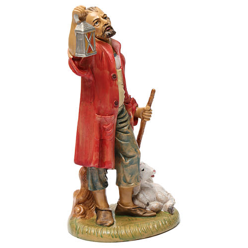 Shepherd with lantern and lamb for 30 cm Nativity Scene 2