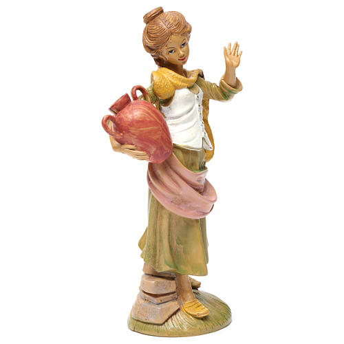 Donna con brocca 30 cm per presepe 4