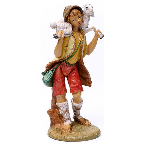 Good shepherd with bag for 30 cm Nativity Scene 4