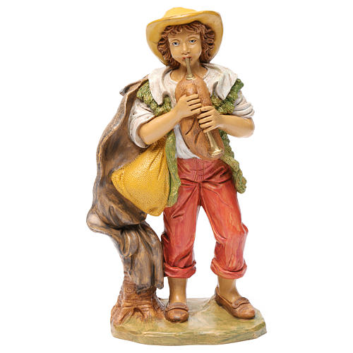 Young bagpipe player for Nativity Scene 30 cm 1