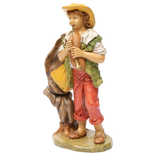 Young bagpipe player for Nativity Scene 30 cm 2