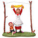 Woman Hanging Clothes with Child 10 cm Fontanini s1