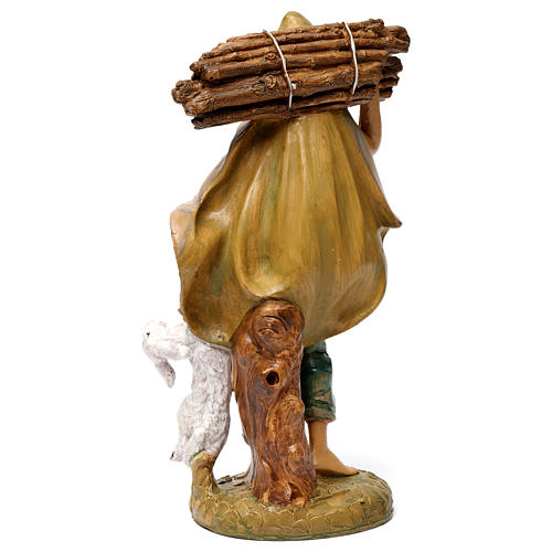Hirte mit Brennholz 30cm für Krippe 4