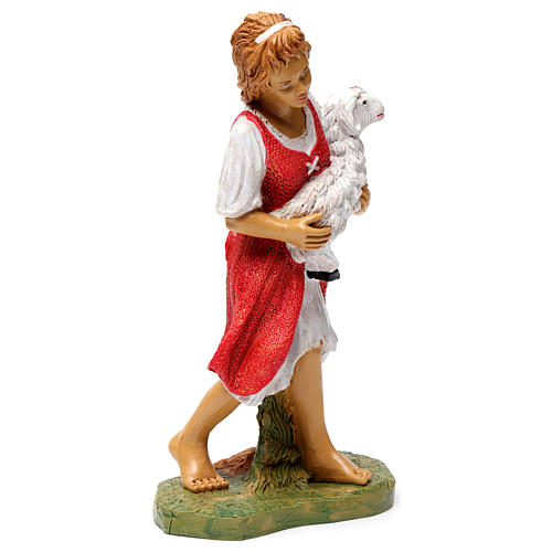 Woman with lamb for 30 cm Nativity Scene 4