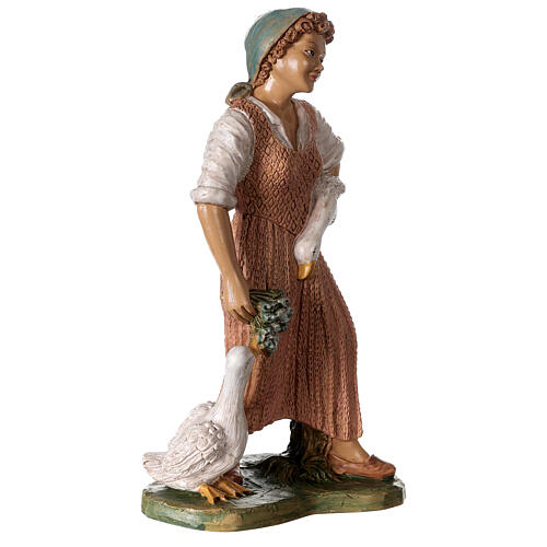 Woman with 2 ducks for 30 cm Nativity Scene 3