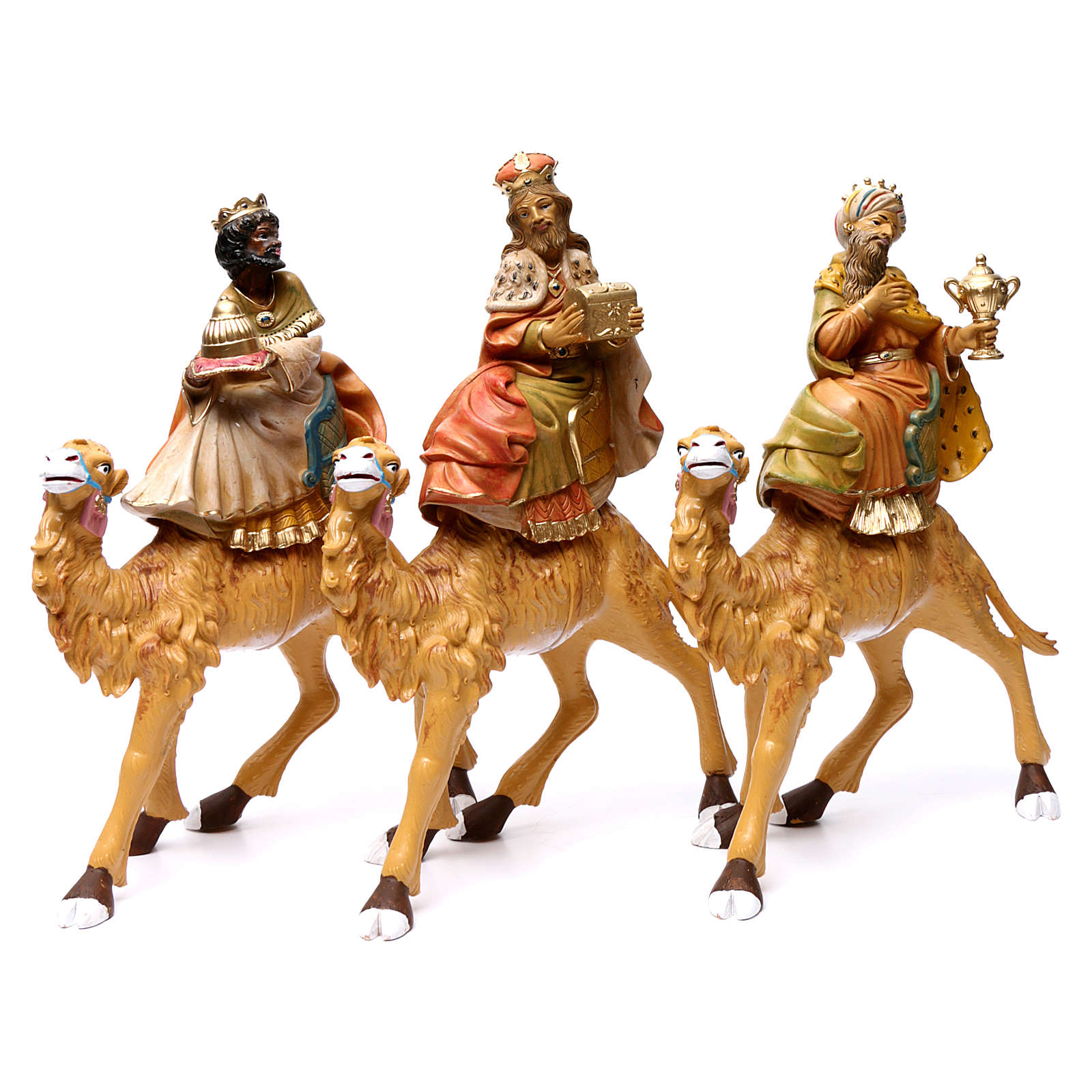 Three Wise Men on camels 30 cm 3 pieces | online sales on HOLYART.co.uk