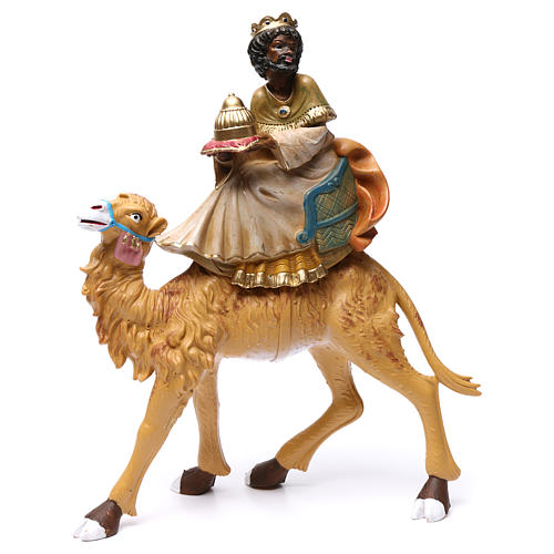 Reyes Magos y camellos 30 cm de altura media 3 piezas 5