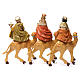Reyes Magos y camellos 30 cm de altura media 3 piezas s6