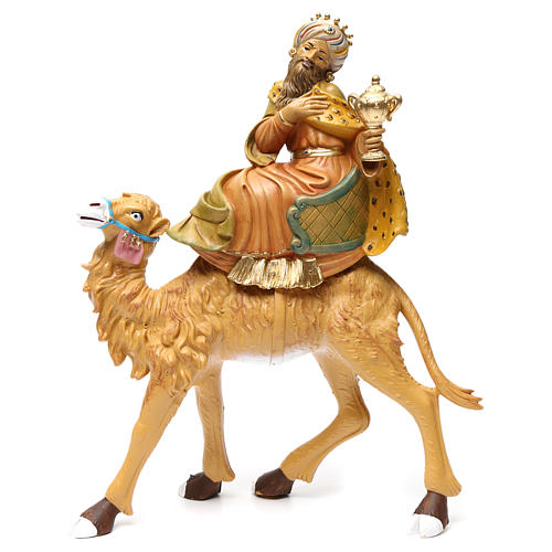 Reis Magos nos camelos 3 peças para Presépio com figuras de altura média 30 cm 3
