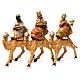 Reis Magos nos camelos 3 peças para Presépio com figuras de altura média 30 cm s1