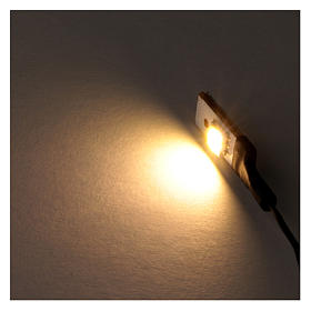 Flat low-voltage white led light