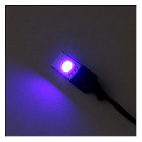 Flat low-voltage blue led light