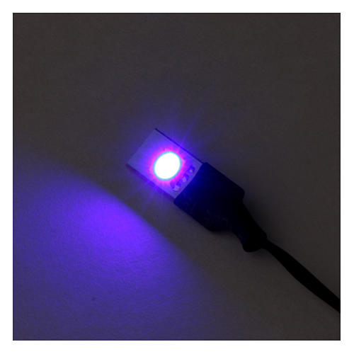 Flat low-voltage blue led light 2