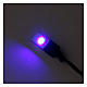 Blue LED single flat low voltage s2