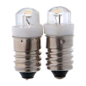 Led lampadina bianca a basso voltaggio (set 2 pz.)