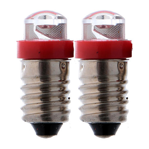 Led ampoule rouge avec câblage à bas voltage
