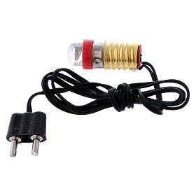 LED Red Bulb with low voltage and wiring