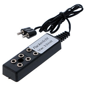 Multi-socket with 3 connections max 3.5V for flashing lights