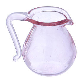 Home accessories miniatures: Glass Pitcher h 2 cm