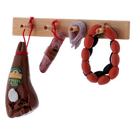 Shelf with Hanging Salami