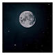 Cielo notturno con luna in carta 70x100 cm s2