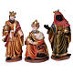 Conjunto três reis magos para presépio em resina 100 cm s1