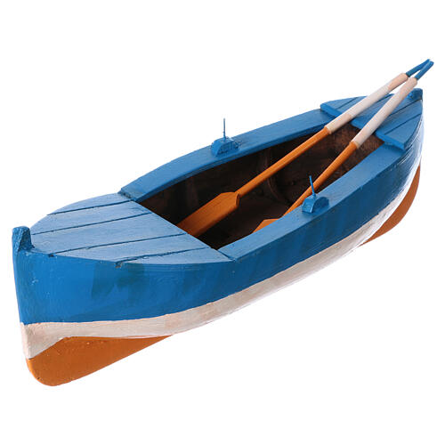 Barco em miniatura para presépio de Natal com figuras altura média 12 cm 2