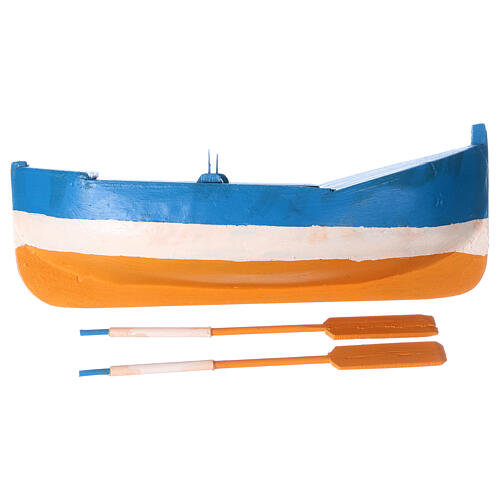 Barco em miniatura para presépio de Natal com figuras altura média 12 cm 4