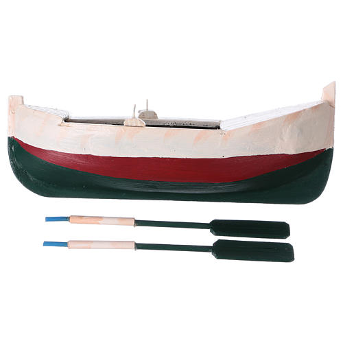 Kleines Boot aus Holz für 10 cm Krippe 4