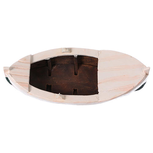 Kleines Boot aus Holz für 10 cm Krippe 5
