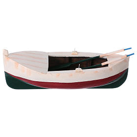 Bateau en miniature bois crèche santons 12 cm