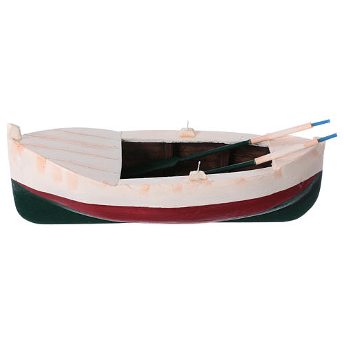 White and blue rowboat for Nativiti Scene 12 cm 1