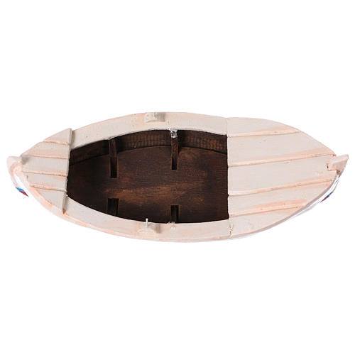 Barco madeira para presépio com peças de 10 cm de altura média 5